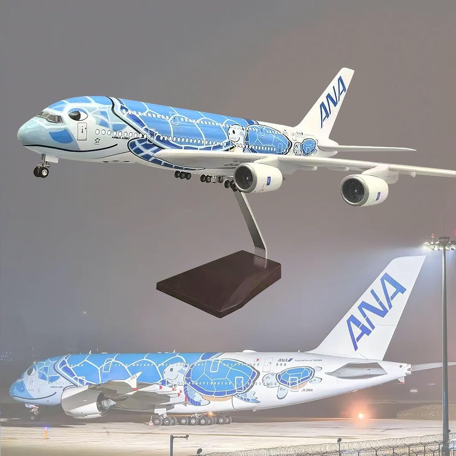 Resin Art Beach - 1/160 Scale Aircraft A380 Air Japan