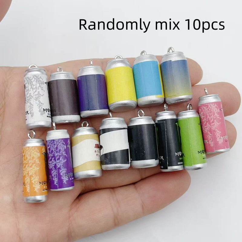 Resin Art Calligraphy - 10Pcs Mini Simulation Beverage Can Resin