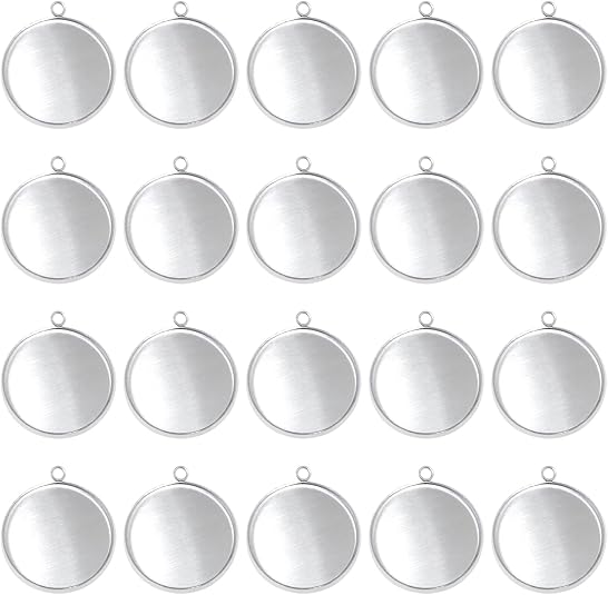 20 Pieces Stainless Steel Roun - Resin Art Diy review and price