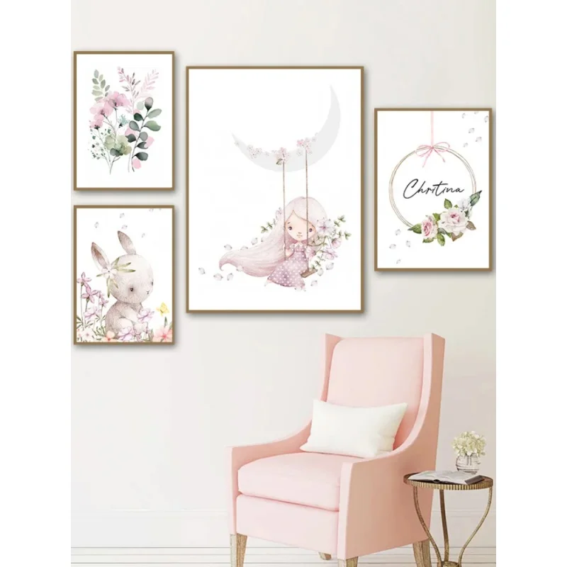 Nordic Cartoon Aesthetics Wall - Resin Art Of Flowers review and price