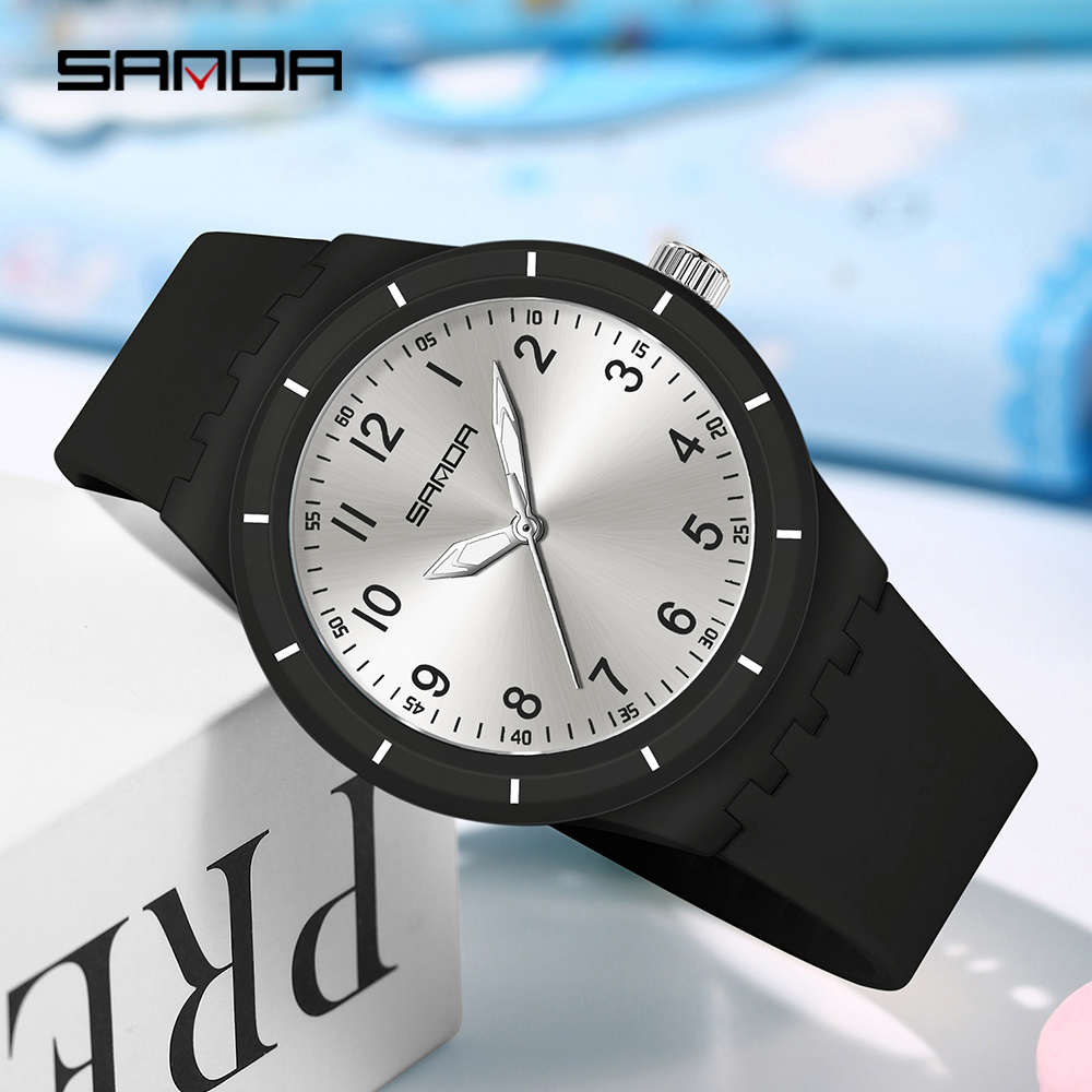 SANDA 9075 New Student quartz  - Resin Art Underwater review and price