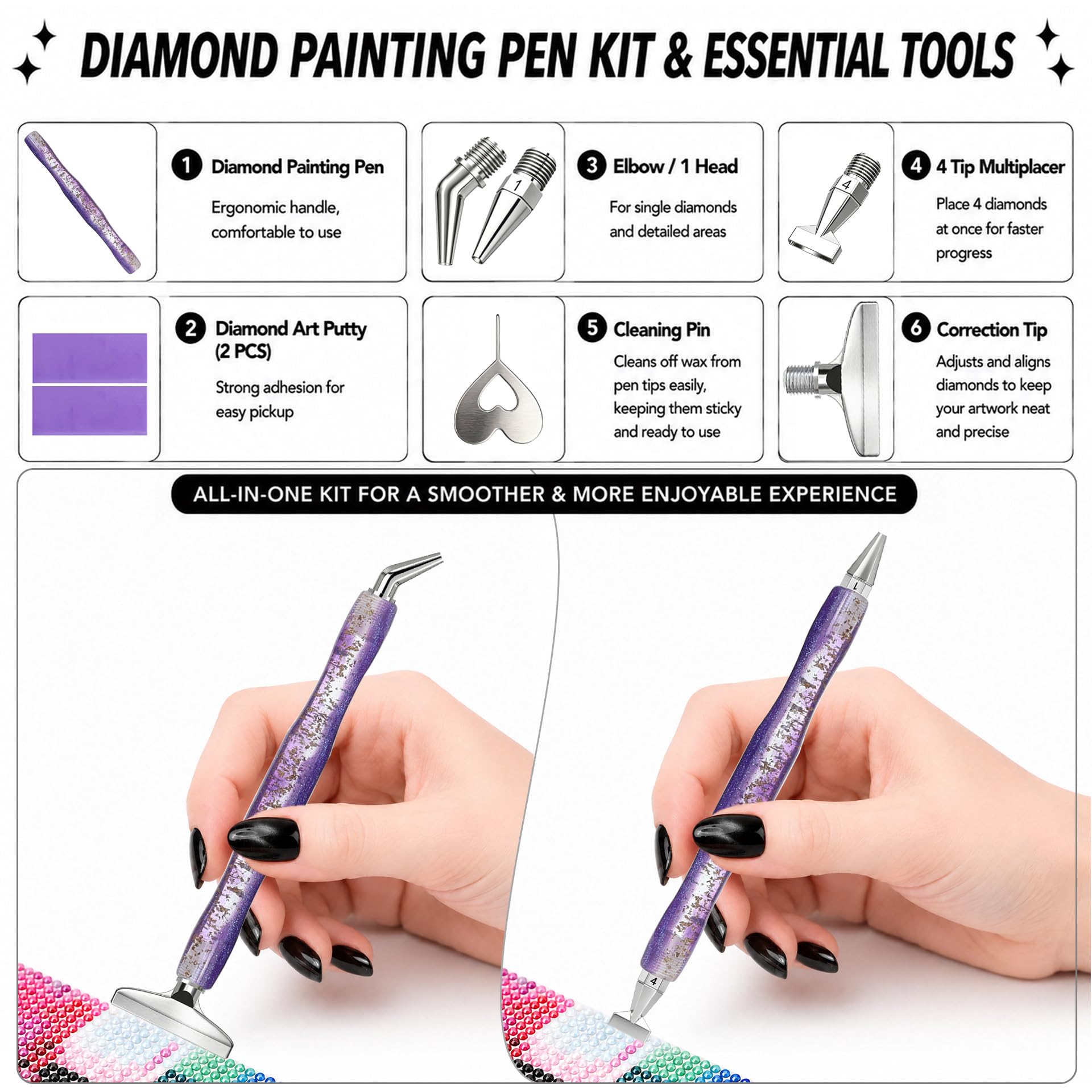Diamond painting art pen, with - Resin Art Diy review and price