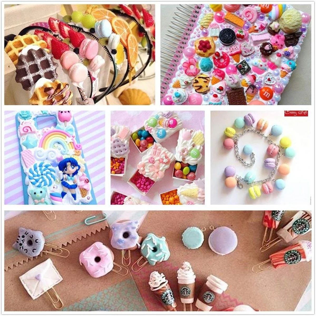30pcs Random Candy Slime Charm - Resin Art Calligraphy review and price