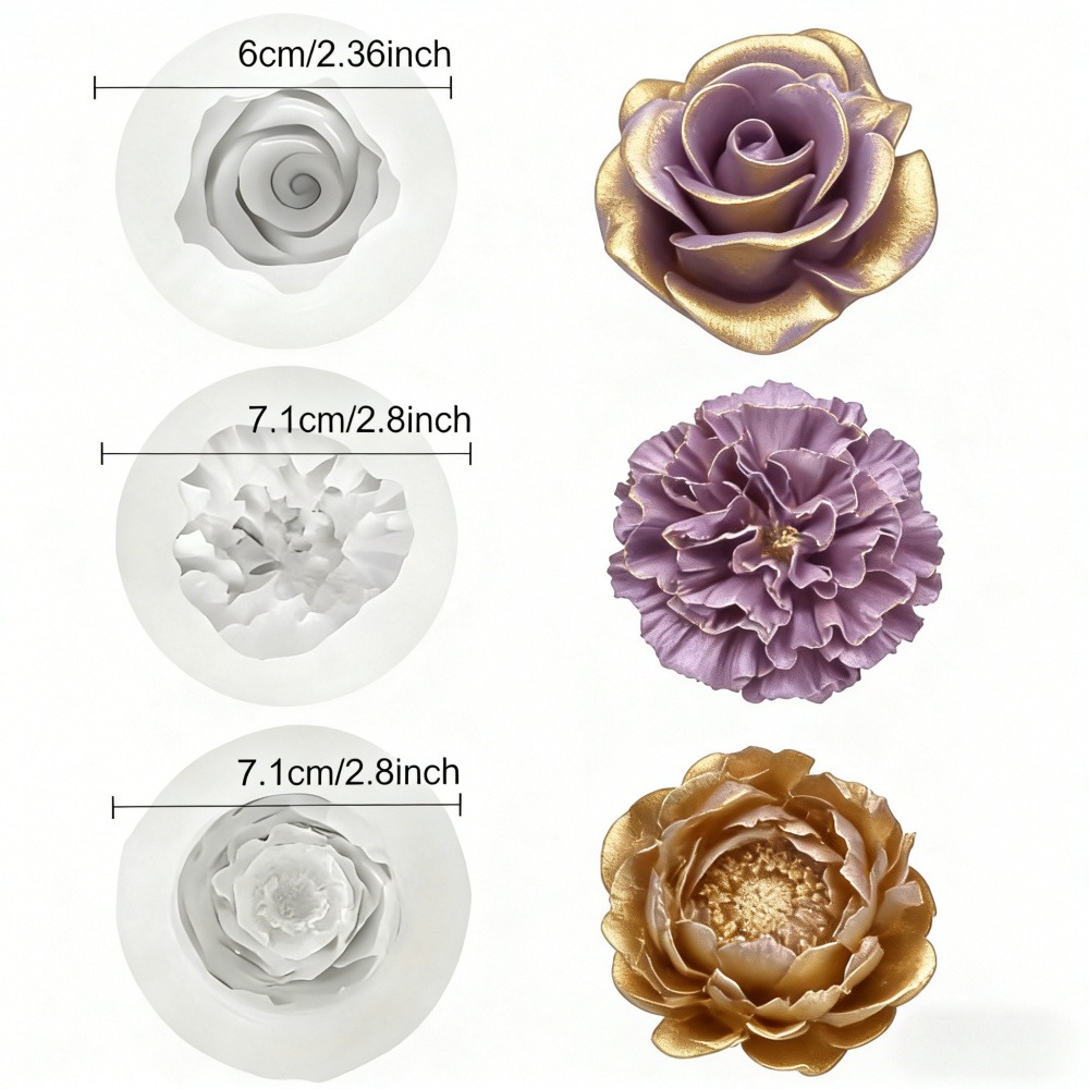 3-Piece Silicone Molds for Ros - Resin Art Rose Petals review and price