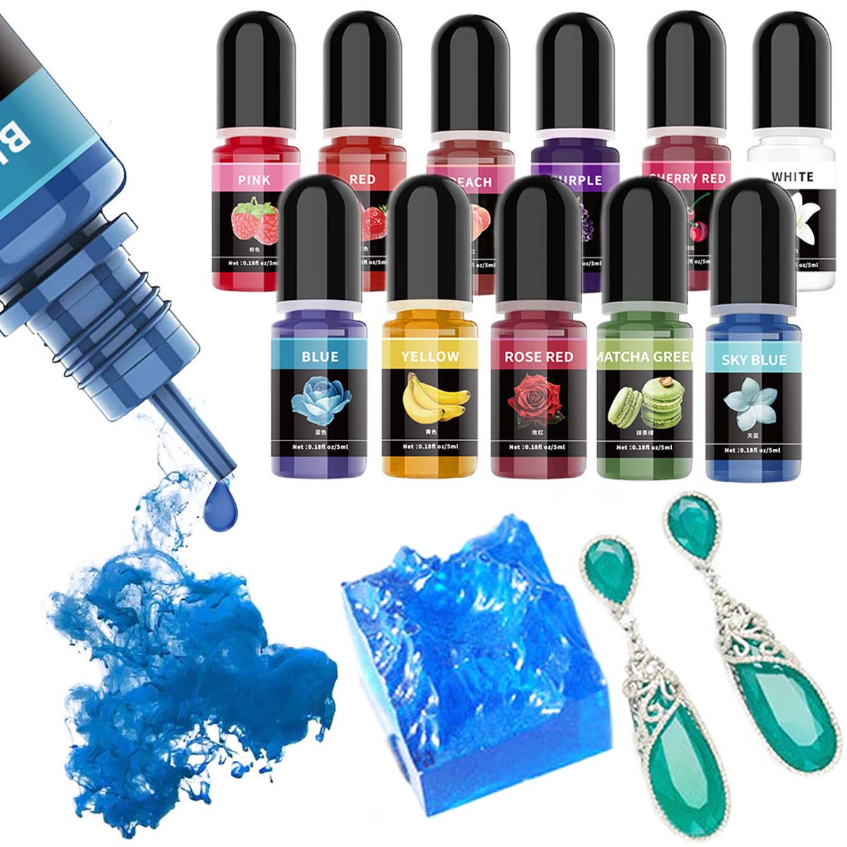 5ml/Bottle Epoxy Resin Pigment - Resin Art And Jewelry review and price