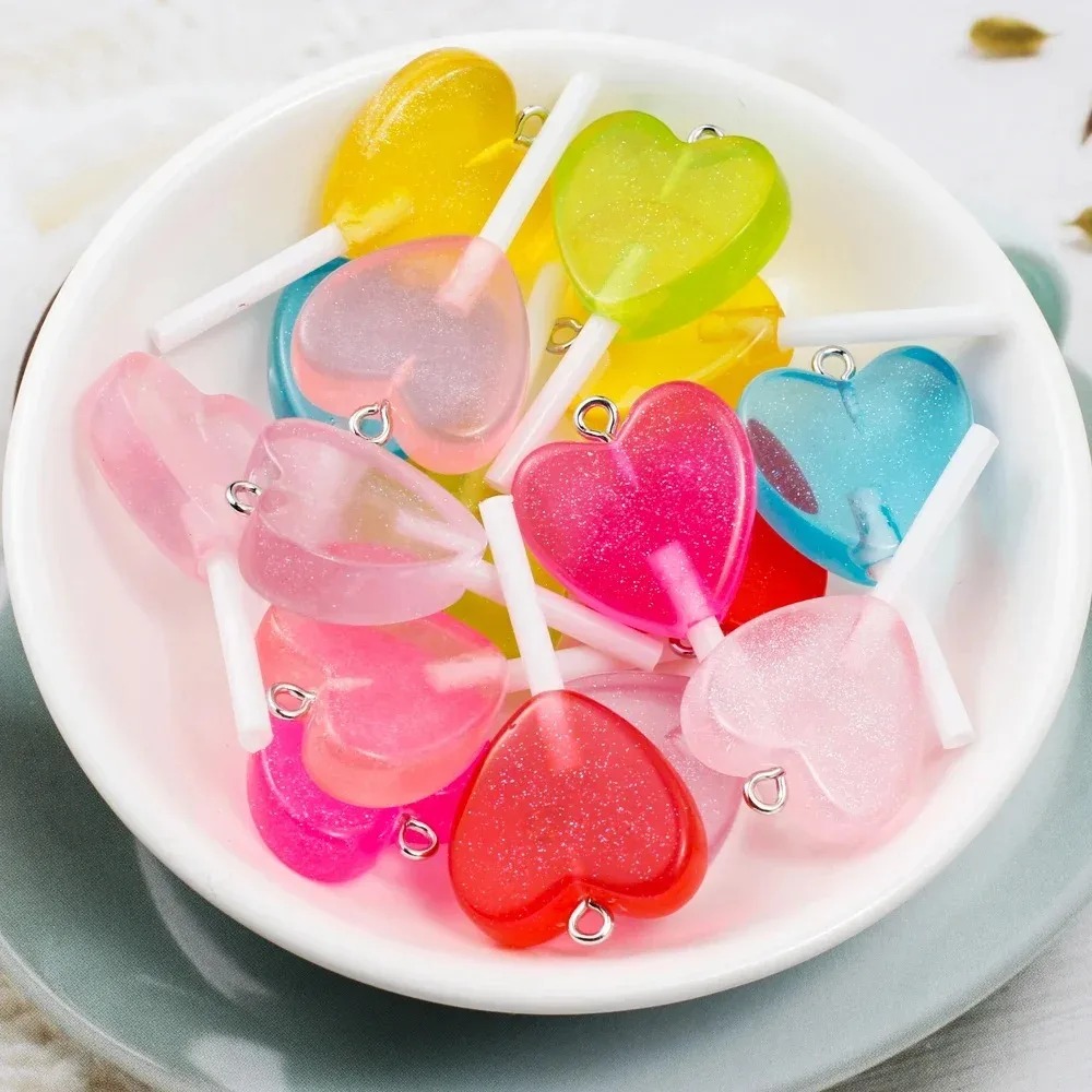10Pcs Kawaii Sparkly Heart Lol - Resin Art Calligraphy review and price