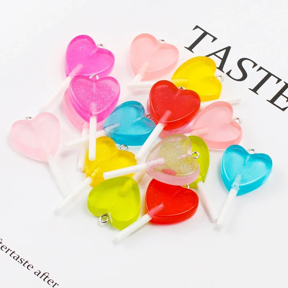 10Pcs Kawaii Sparkly Heart Lol - Resin Art Calligraphy review and price