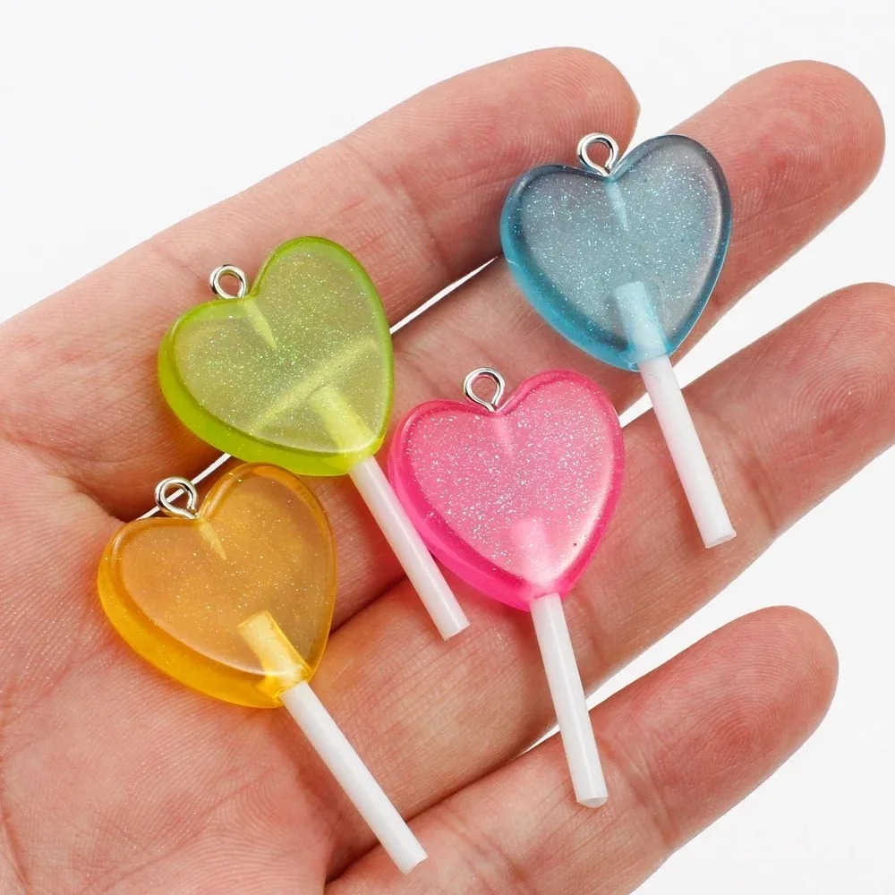 10Pcs Kawaii Sparkly Heart Lol - Resin Art Calligraphy review and price