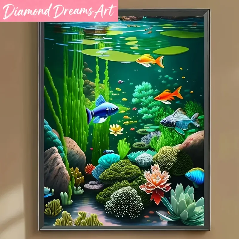 Frameless,Diamond Art Painting - Resin Art Underwater review and price