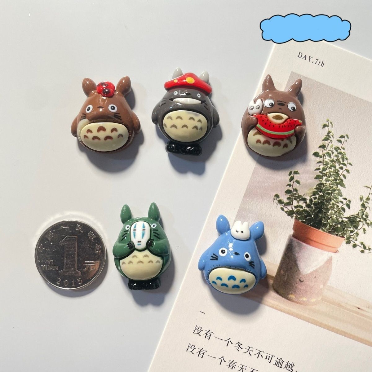 Totoro Anime Resin Fridge Magn - Resin Art Toys review and price